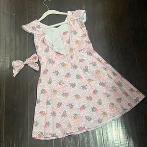 Janie and jack Floral Pink Dress with Bow